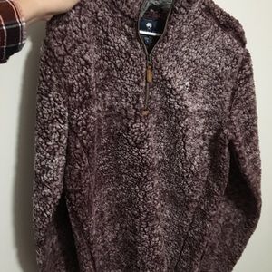 Southern Shirt Brand Purple Sherpa Hoodie 1/3 zip